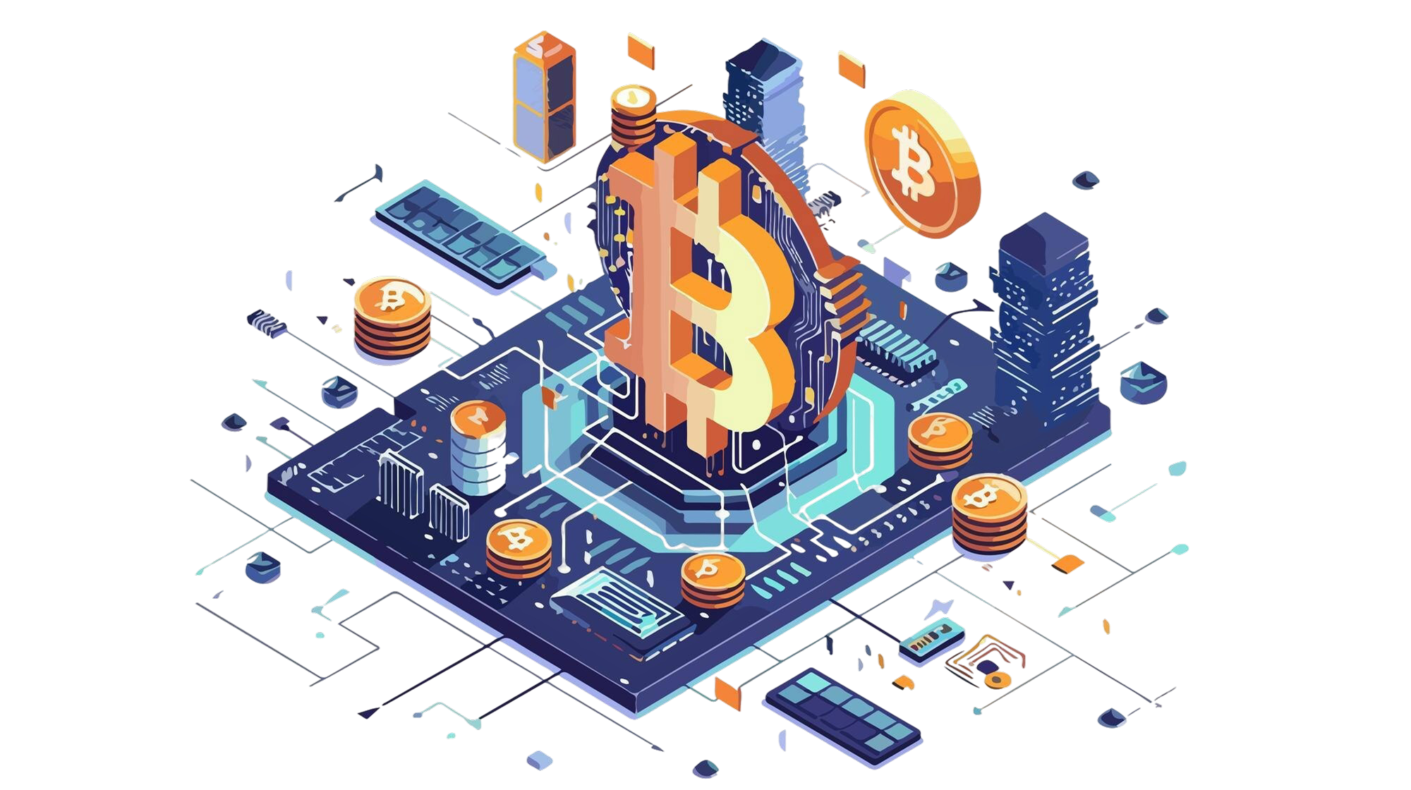 Crypto Wallet Banner Illustration